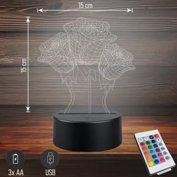 Rózsás Anyáknapi | 3D LED LÁMPA